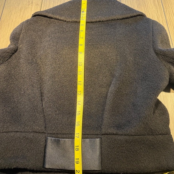 DVF Ladybird Short Trench Jacket - Black Size 6 - Wool/Alpaca mix - Picture 7 of 8